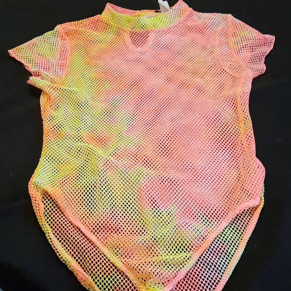 Fishnet leotard